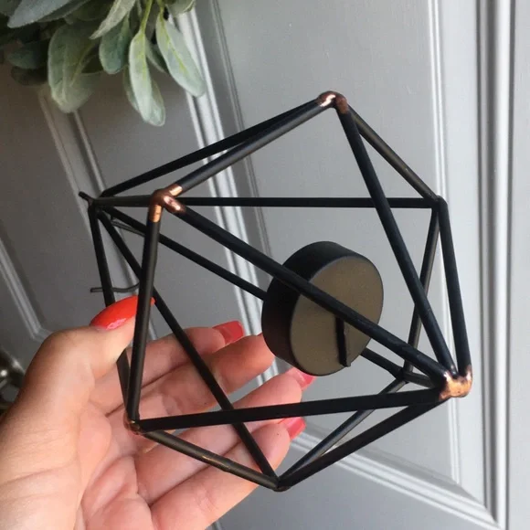 Prism Geo Votive Candle Pendant Holder Indoor out - Picture 4 of 10